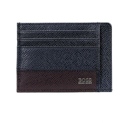 BOSS Navy Leather Wallet