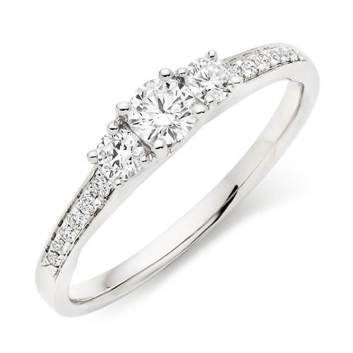 18ct White Gold Diamond Three...