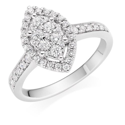 Platinum Diamond Marquise...