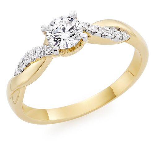 18ct Yellow Gold Diamond...