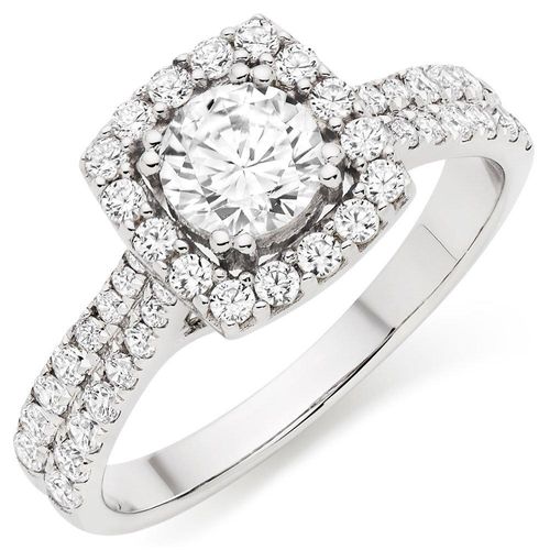 9ct White Gold Cubic Zirconia...