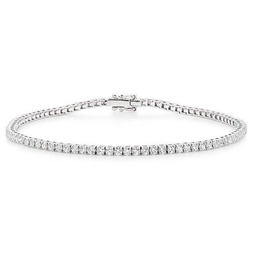 18ct White Gold Diamond Tennis Bracelet