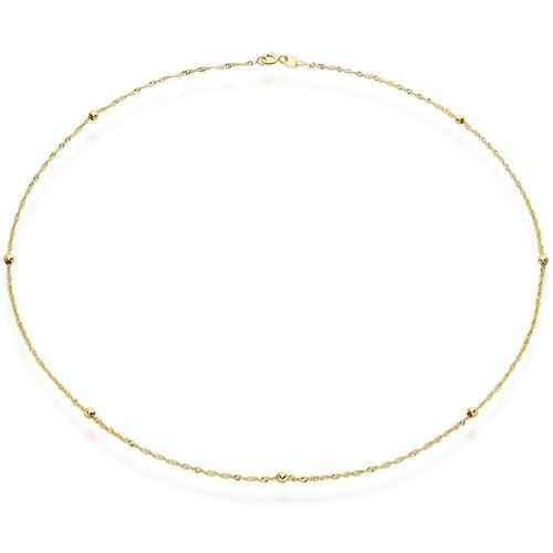 9ct Yellow Gold Ball Necklace