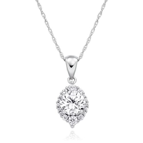 9ct White Gold Cubic Zirconia...