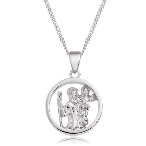 9ct White Gold St Christopher...