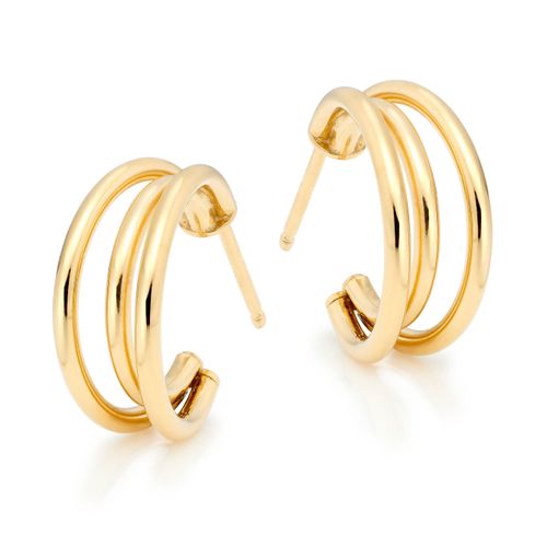 9ct Yellow Gold Triple Hoop...