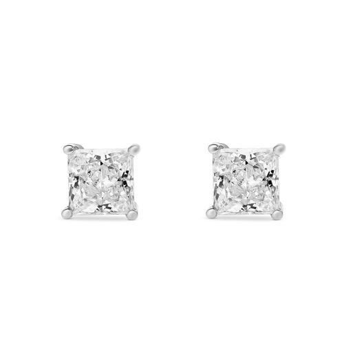 9ct White Gold Cubic Zirconia Stud Earrings