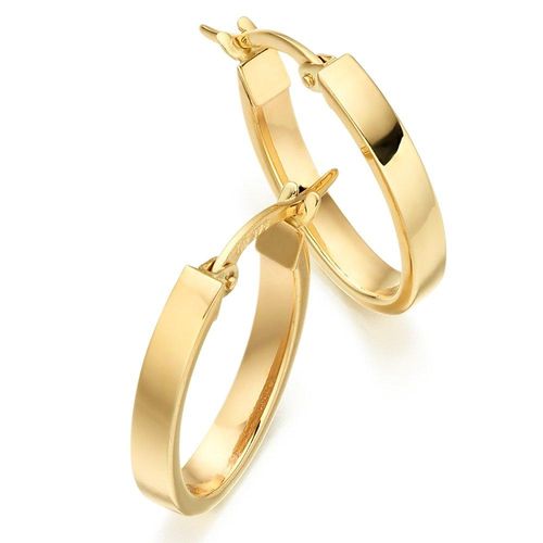 9ct Yellow Gold Hoop Earrings