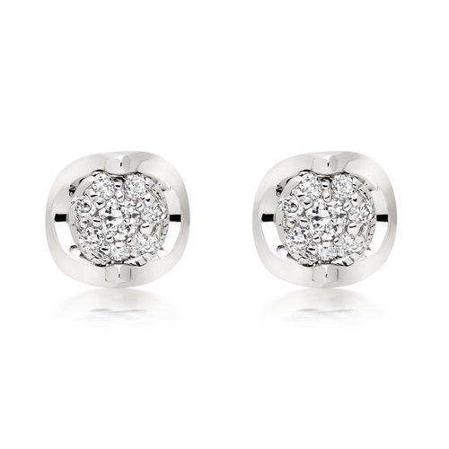 9ct White Gold Diamond Stud...