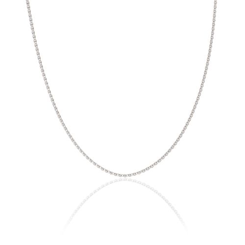 9ct White Gold Spiga Chain