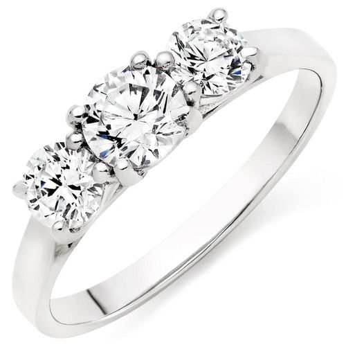 9ct White Gold Cubic Zirconia...