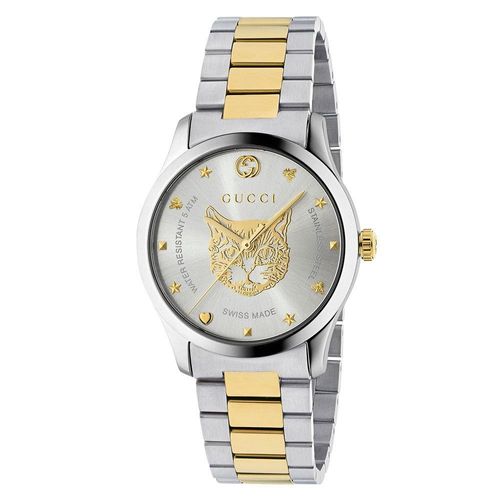 Gucci G-Timeless Stainless Steel and Gold PVD Men's Watch