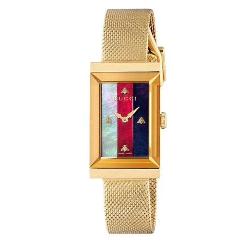 Gucci G-Frame Gold PVD Ladies...