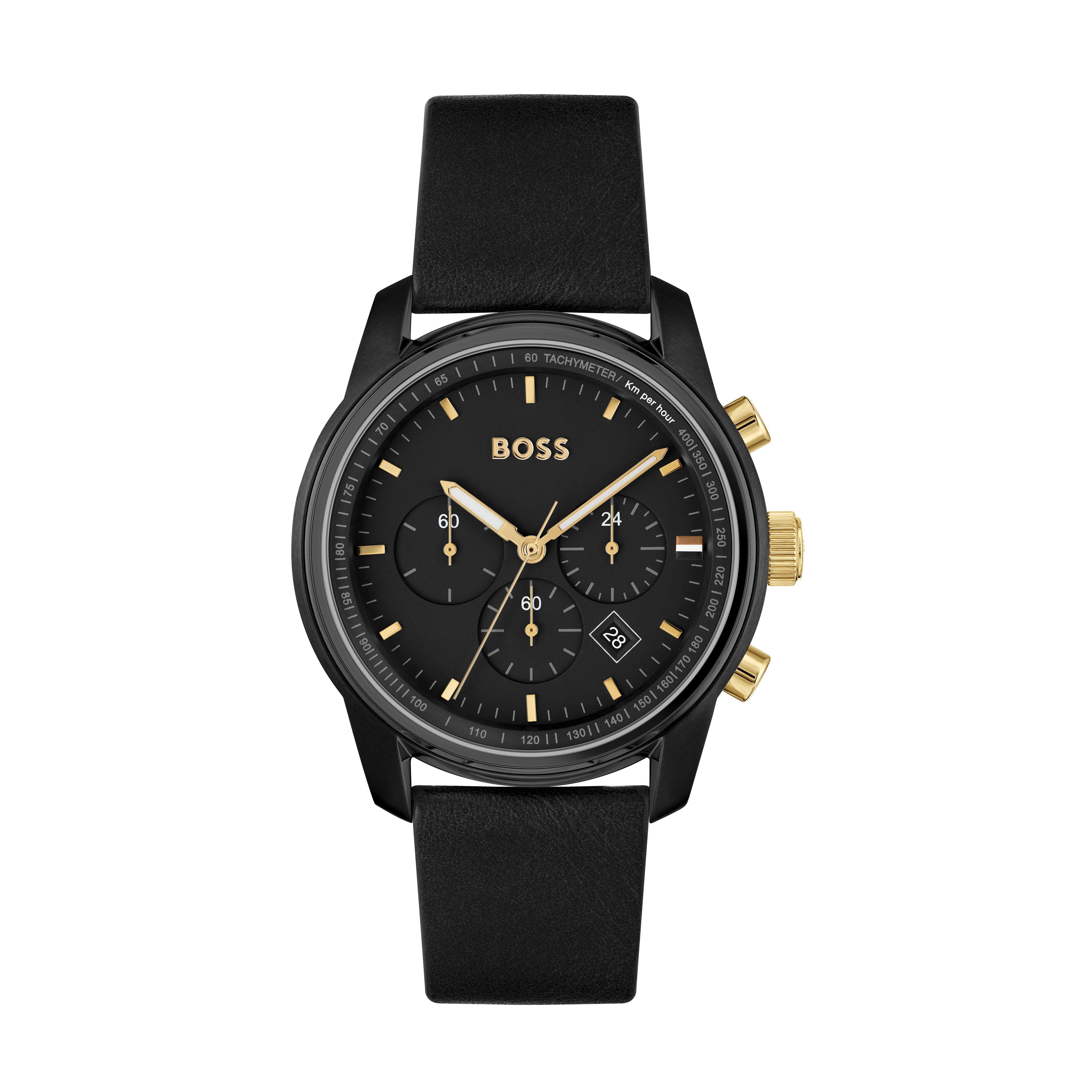 BOSS Grand Prix GQ Black Chronograph Men s Watch Compare The