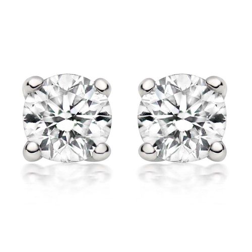 Platinum Diamond Stud Earrings