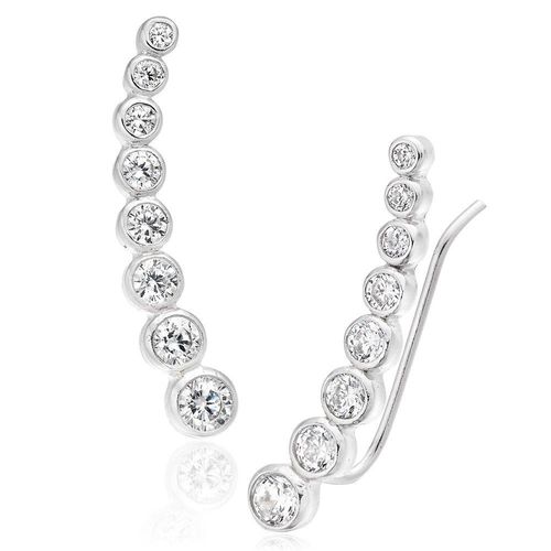 Silver Cubic Zirconia Climber...