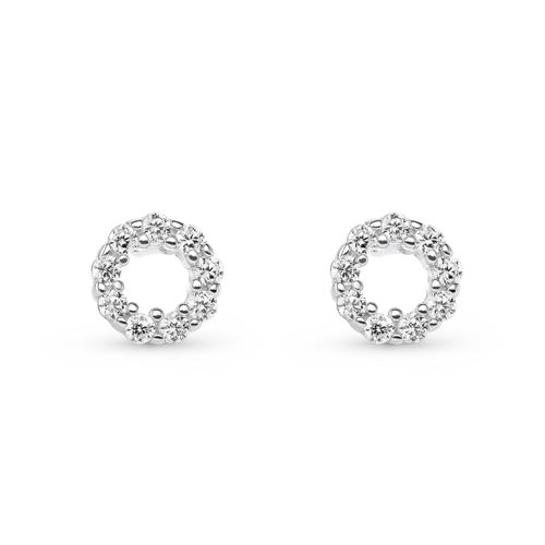 Silver Cubic Zirconia Stud...