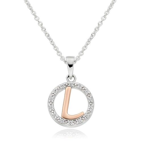 Silver Rose Gold Plated Cubic...