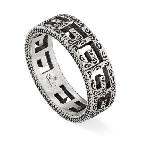 Gucci G Cube Silver Ring