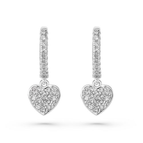 Silver Cubic Zirconia Heart...