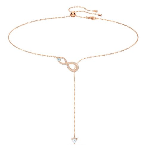 Swarovski Infinity Rose Gold Tone Necklace