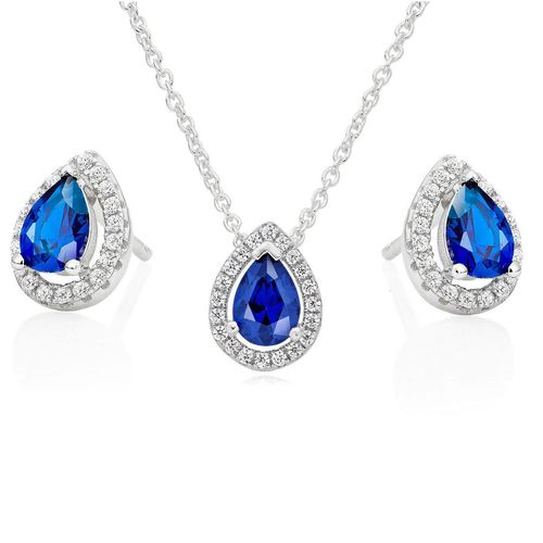 Silver Blue Cubic Zirconia...