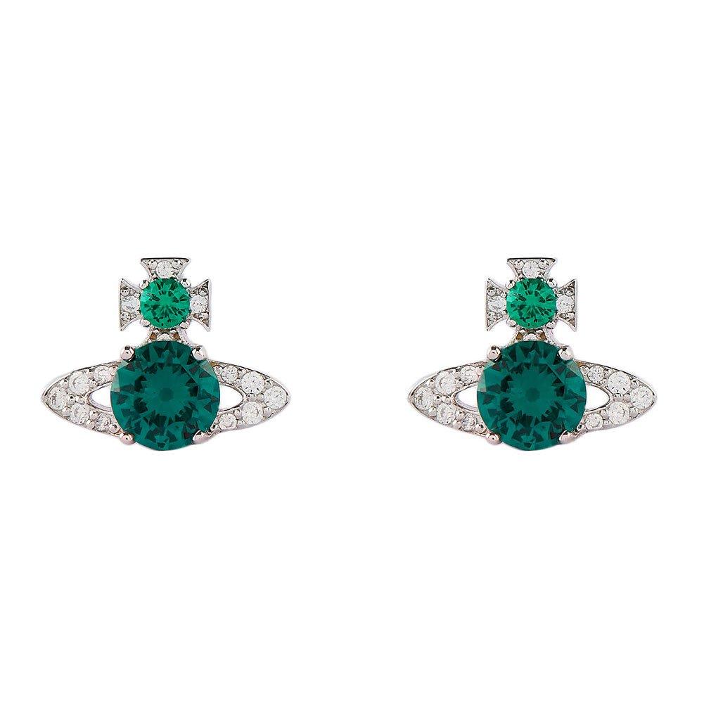 Vivienne westwood 2024 emerald earrings