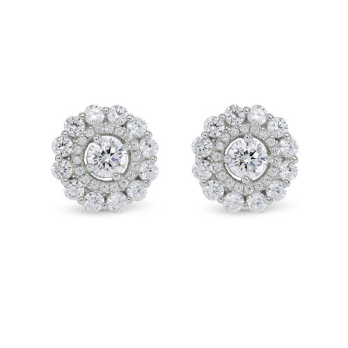 Silver Cubic Zirconia Double...