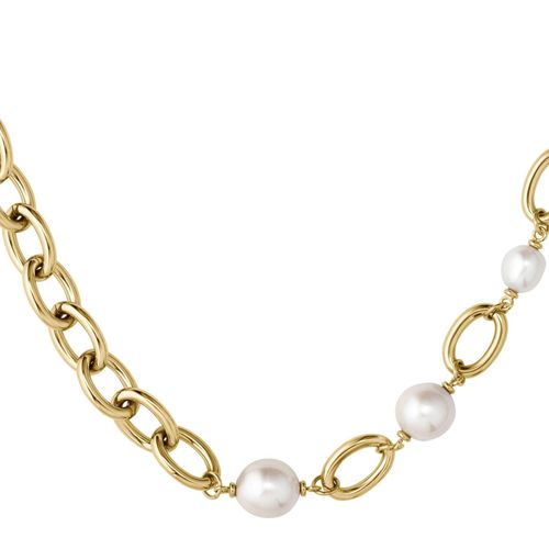 BOSS Gold Tone Pearl Necklace