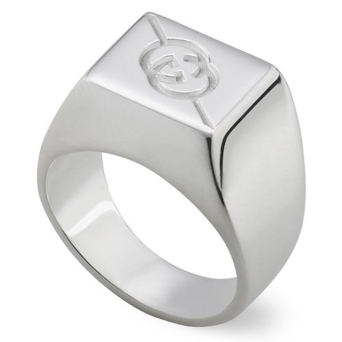 Gucci Interlocking Silver Ring