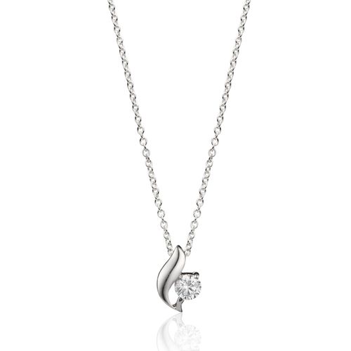 Silver Cubic Zirconia Pendant