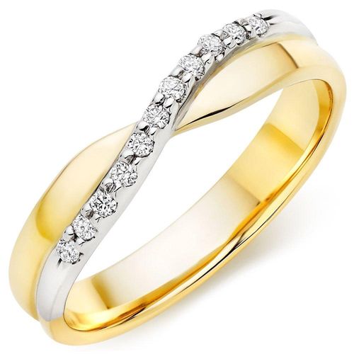 9ct Yellow Gold and White...