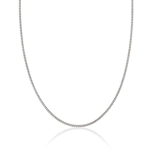 18ct White Gold Curb Chain...