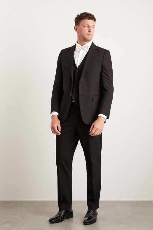 Mens Tailored Fit Black...