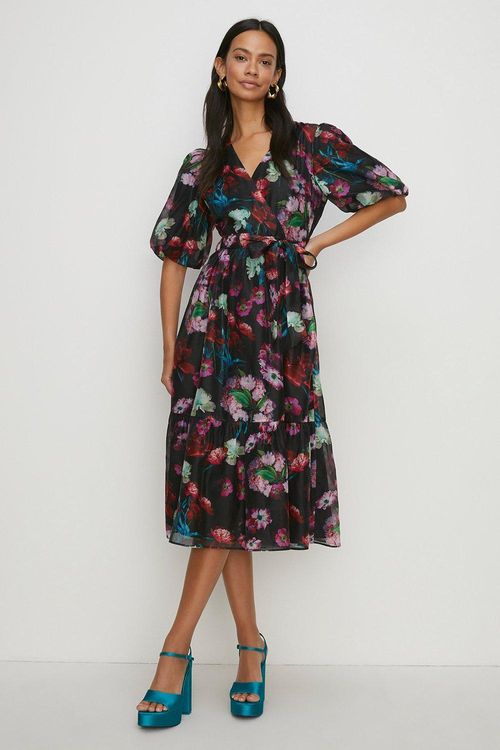 Womens Painted Floral Wrap...