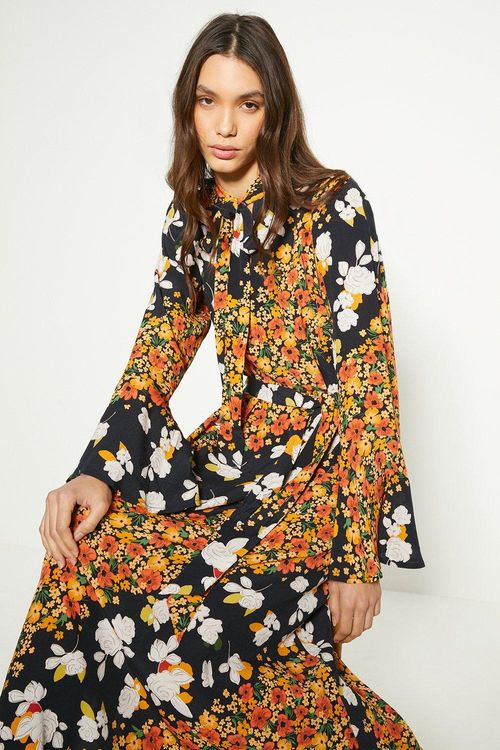 Petite Diagonal Floral Midi...