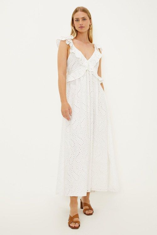 Ruffle Strap Tie Back...