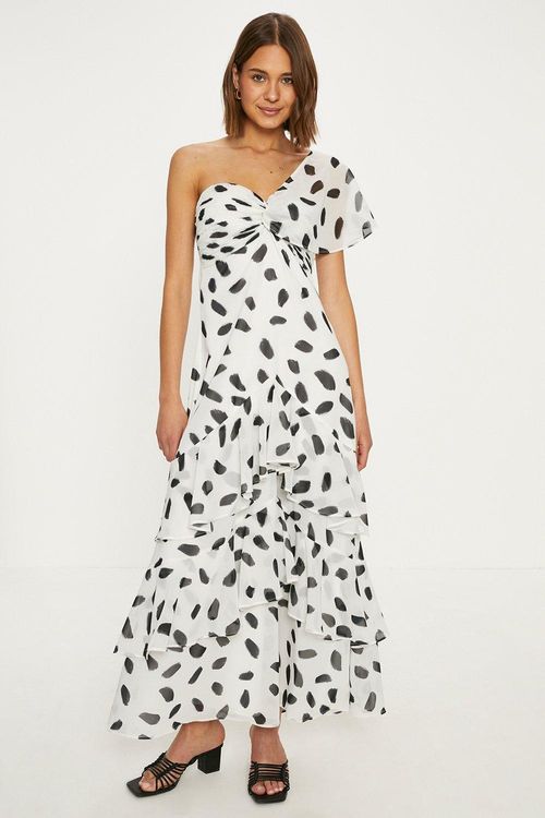 Mono Spot Asymmetric Ruffle...