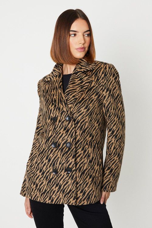 Animal Zebra Peacoat