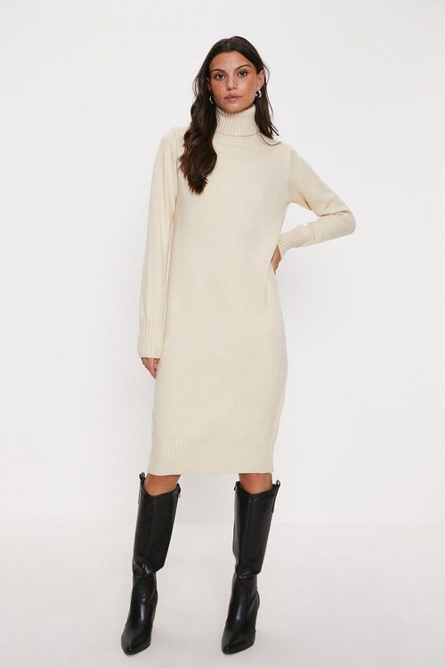 Roll Neck Cosy Midi Jumper...