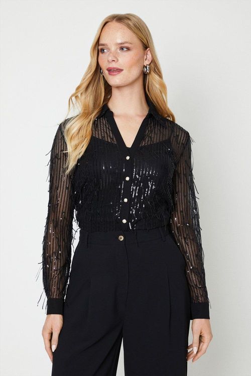 Sequin Shirtblack