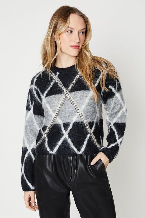 Argyle Knitted Jumper