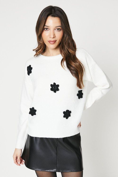 Corsage Detail Sweater