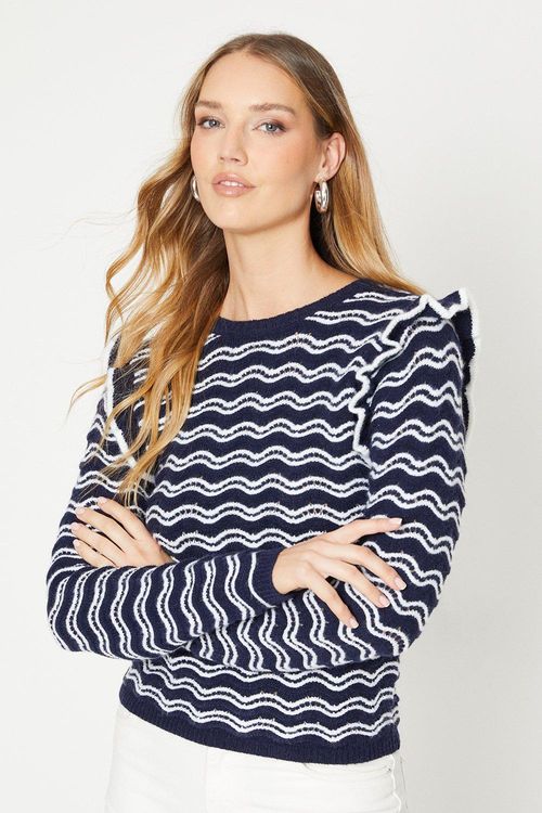 Wavey Stripe Frill Detail...