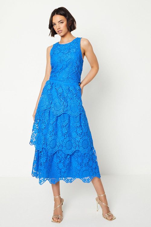 Womens Scallop Lace Tiered...