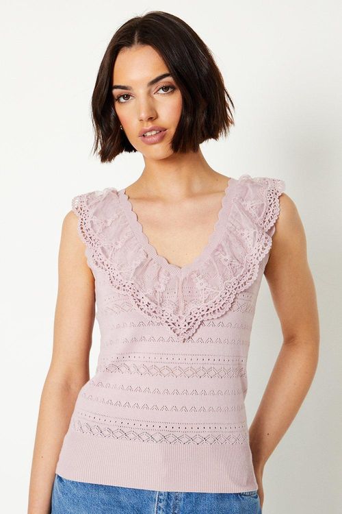 Pretty Pointelle Lace Detail...