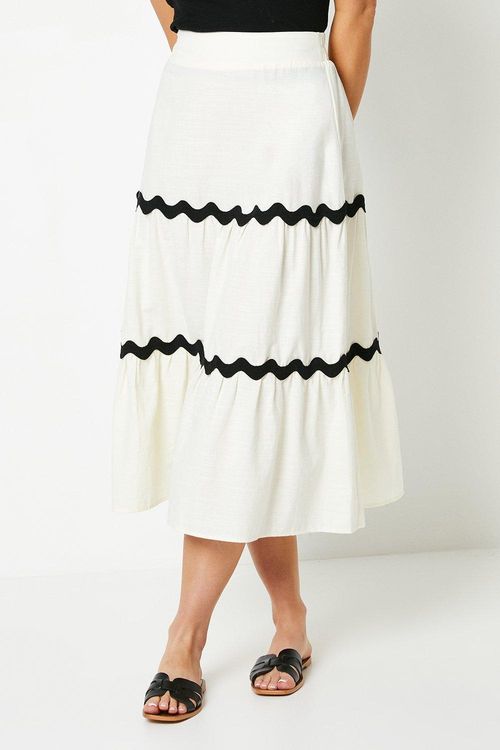 Womens Plain Cotton Tiered...