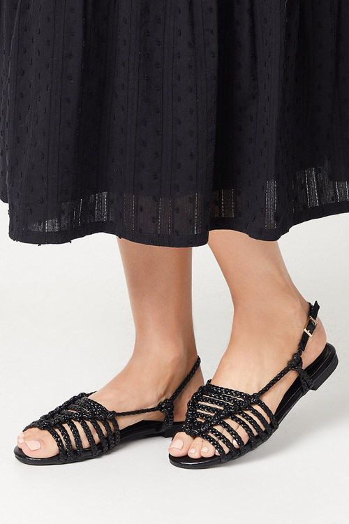 Luna Plaited Slingback Flat...