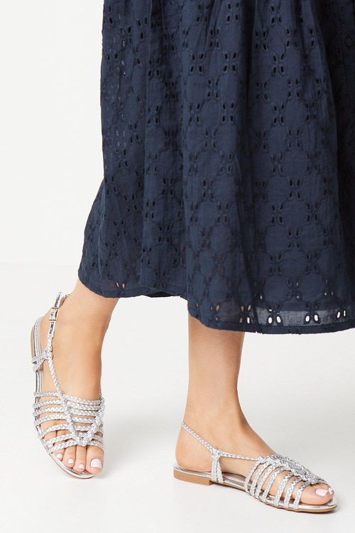 Luna Plaited Slingback Flat...