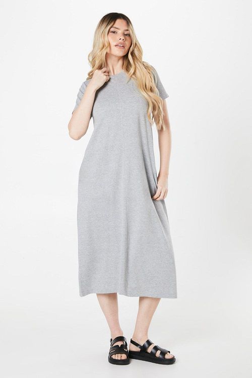 Petite Stripe Trapeze Midi T-...